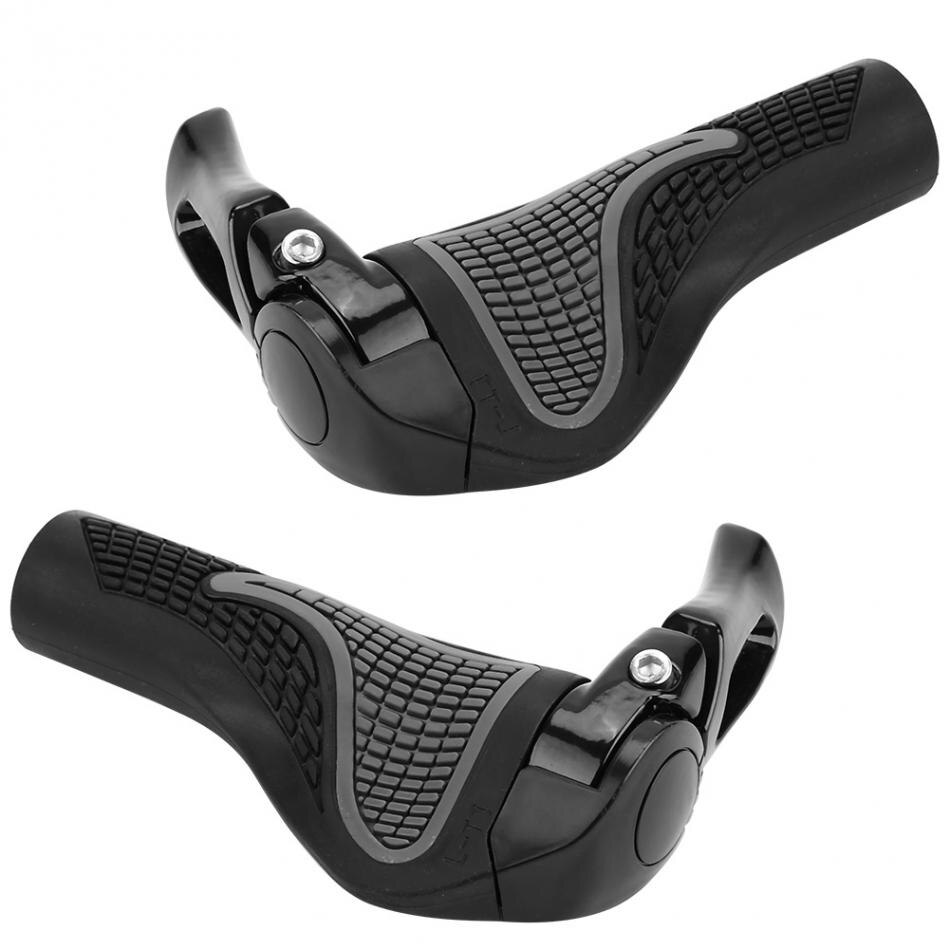 Cycle Rubber Handle Grip One Pair Mountain Bicycle Lock Handlebar
